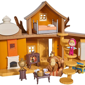 اسباب بازی ست خانه‌ی بزرگ میشا به همراه فیگور ماشا و میشا مدل Masha And The Bear - Big Bear House_اسباب بازی لوازم خانگی