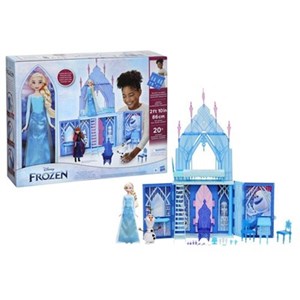 اسباب بازی قصر یخی دیزنی تاشو فروزن 2 به همراه پرنسس السا مدل Disney Princess Frozen - Elsa's Fold and Go Ice Palace with Princess Elsa and Olaf_اسباب بازی لوازم خانگی