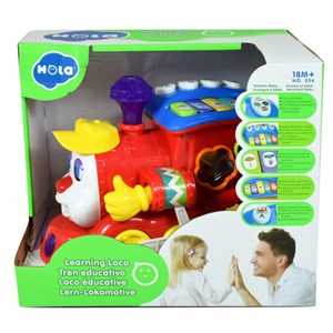 اسباب بازی نوزادی موزیکال قطار میوه ای هولی تویز مدل 556 Hola Smart Q&A Musical Cartoon Train _اسباب بازی نوزادی