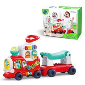 اسباب بازی نوزادی واکر چندکاره موزیکال طرح قطار هولی تویز مدل Hola Toys E8990 _اسباب بازی نوزادی