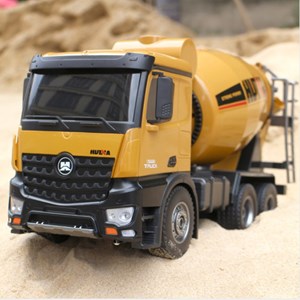 اسباب بازی ماشین کنترلی شارژی کامیون میکسر بتن حرفه ای هوینا مدل Huina Mixer Truck 1574