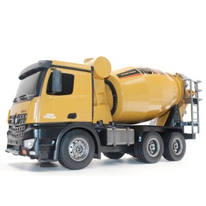 اسباب بازی ماشین کنترلی شارژی کامیون میکسر بتن حرفه ای هوینا مدل Huina Mixer Truck 1574