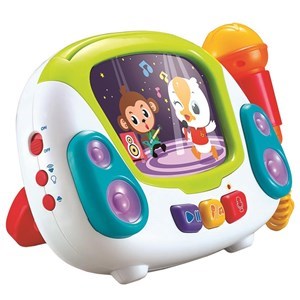 اسباب بازی نوزادی میکروفون موزیکال ضبط صدا هولی تویز مدل 3138 Hola Toys Karaoke Jukebox with Microphone for Kids _اسباب بازی موسیقی