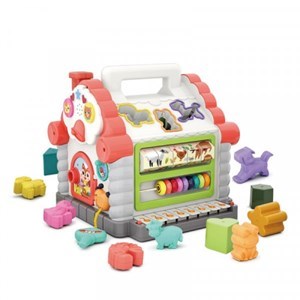 اسباب بازی نوزادی موزیکال کلبه شادی هولی تویز مدل 739 Hola Toys House Activity Cube _اسباب بازی نوزادی