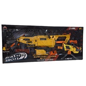 اسباب بازی تفنگ مسلسل رگباری پایه دار تیر فومی Blaster Shots Super Easy Loading Gun _اسباب بازی تفنگ