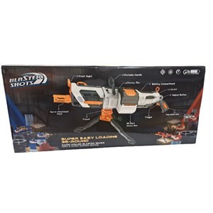 اسباب بازی تفنگ مسلسل رگباری پایه دار تیر فومی Blaster Shots Super Easy Loading Gun _اسباب بازی تفنگ
