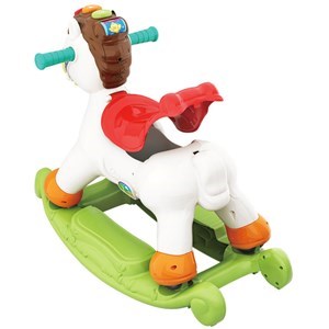 اسباب بازی نوزادی موزیکال دو کاره اسب الاکلنگی هولی تویز مدل Hola Toys Rocking Horse Children's Music 987 _اسباب بازی نوزادی