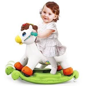 اسباب بازی نوزادی موزیکال دو کاره اسب الاکلنگی هولی تویز مدل Hola Toys Rocking Horse Children's Music 987 _اسباب بازی نوزادی