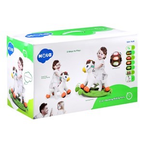اسباب بازی نوزادی موزیکال دو کاره اسب الاکلنگی هولی تویز مدل Hola Toys Rocking Horse Children's Music 987 _اسباب بازی نوزادی