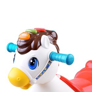 اسباب بازی نوزادی موزیکال دو کاره اسب الاکلنگی هولی تویز مدل Hola Toys Rocking Horse Children's Music 987 _اسباب بازی نوزادی