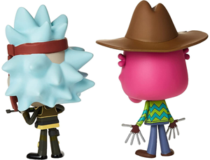 اسباب بازی اکشن فیگور دو تایی 9 سانتی فانکو پاپ ریک و تری ترسناک مدل Funko POP - Vynl - Animation - Rick and Morty - Seal Team Rick Scary Terry _اسباب بازی اکشن فیگور