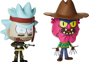 اسباب بازی اکشن فیگور دو تایی 9 سانتی فانکو پاپ ریک و تری ترسناک مدل Funko POP - Vynl - Animation - Rick and Morty - Seal Team Rick Scary Terry _اسباب بازی اکشن فیگور