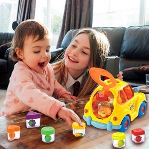 اسباب بازی نوزادی موزیکال ماشین میوه ای هولی تویز مدل 516 Hola Toys Super Fun Fruit Car _اسباب بازی نوزادی