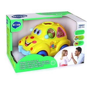 اسباب بازی نوزادی موزیکال ماشین میوه ای هولی تویز مدل 516 Hola Toys Super Fun Fruit Car _اسباب بازی نوزادی