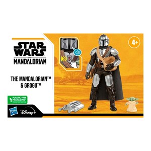 اسباب بازی اکشن فیگور 30 سانتی مندلورین به همراه بیبی یودا مدل Hasbro - Star Wars - Galactic Action - The Mandalorian and Grogu Interactive Electronic 12-Inch-Scale Figures _اسباب بازی اکشن فیگور