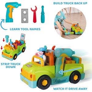 اسباب بازی ماشین ابزار موزیکال و چراغدار هولی تویز مدل 6109 Hola Toys Little Mechanic Tool Truck with Light and Music _اسباب بازی نوزادی