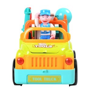 اسباب بازی ماشین ابزار موزیکال و چراغدار هولی تویز مدل 6109 Hola Toys Little Mechanic Tool Truck with Light and Music _اسباب بازی نوزادی
