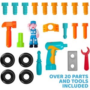 اسباب بازی ماشین ابزار موزیکال و چراغدار هولی تویز مدل 6109 Hola Toys Little Mechanic Tool Truck with Light and Music _اسباب بازی نوزادی