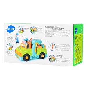 اسباب بازی ماشین ابزار موزیکال و چراغدار هولی تویز مدل 6109 Hola Toys Little Mechanic Tool Truck with Light and Music _اسباب بازی نوزادی