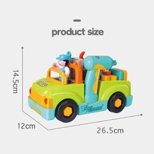 اسباب بازی ماشین ابزار موزیکال و چراغدار هولی تویز مدل 6109 Hola Toys Little Mechanic Tool Truck with Light and Music _اسباب بازی نوزادی