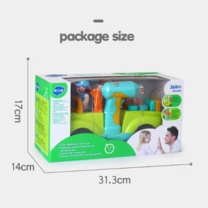 اسباب بازی ماشین ابزار موزیکال و چراغدار هولی تویز مدل 6109 Hola Toys Little Mechanic Tool Truck with Light and Music _اسباب بازی نوزادی