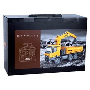 اسباب بازی ماشین کنترلی شارژی کامیون حرفه ای هوینا مدل 1575 HUINA Rc Timber Grab Truck Dumpe مقیاس 1:14_اسباب بازی ماشین کنترلی