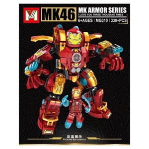 اسباب بازی لگو مارول مرد آهنی هالک باستر 330 قطعه مدل Iron Man Hulkbuster MK46 MG310_اسباب بازی لگو