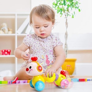 اسباب بازی نوزادی کرم خزنده موزیکال هولی تویز مدل 997 Hola Toys _اسباب بازی نوزادی
