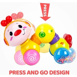 اسباب بازی نوزادی کرم خزنده موزیکال هولی تویز مدل 997 Hola Toys _اسباب بازی نوزادی