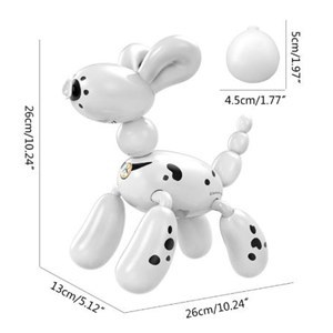 اسباب بازی ربات سگ رباتیک بادکنکی سفید مدل Remote Control Puppy Toys with Sing&Dance Robot Dog Intelligent Programming Gift_اسباب بازی ربات