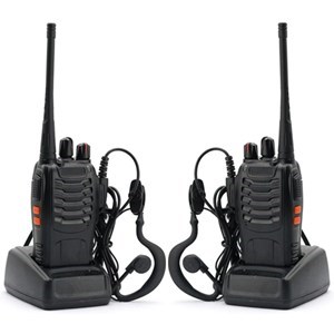اسباب بازی بیسیم واکی تاکی باوفنگ شارژی اورجینال با چراغ قوه بسته دو عددی مدل BAOFENG BF-888S _اسباب بازی تفنگ