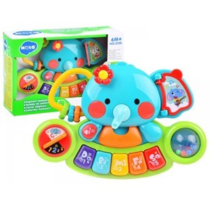 اسباب بازی پیانو فیلی موزیکال هولی تویز مدل 3135 Hola Toys Elephant Keyboard _اسباب بازی نوزادی
