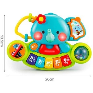 اسباب بازی پیانو فیلی موزیکال هولی تویز مدل 3135 Hola Toys Elephant Keyboard _اسباب بازی نوزادی