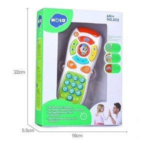اسباب بازی نوزادی موزیکال ریموت کنترل آموزشی هولی تویز مدل 3113 Hola Toys music toy remote control _اسباب بازی نوزادی