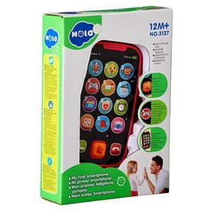 اسباب بازی نوزادی موبایل لمسی و موزیکال هولی تویز مدل Hola Toys Baby Cell Phone 3127 _اسباب بازی نوزادی