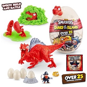 اسباب بازی تخم داینو اسمشرز قرمز Smashers سری Dino Island مدل Mega Dino Egg Over 25 Surprises_عروسک سورپرایزی
