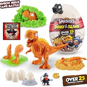 اسباب بازی تخم داینو اسمشرز مشکی Smashers سری Dino Island مدل Mega Dino Egg Over 25 Surprises_عروسک سورپرایزی
