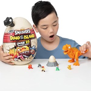 اسباب بازی تخم داینو اسمشرز مشکی Smashers سری Dino Island مدل Mega Dino Egg Over 25 Surprises_عروسک سورپرایزی