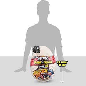 اسباب بازی تخم داینو اسمشرز مشکی Smashers سری Dino Island مدل Mega Dino Egg Over 25 Surprises_عروسک سورپرایزی