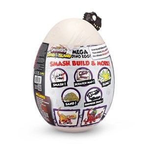 اسباب بازی تخم داینو اسمشرز مشکی Smashers سری Dino Island مدل Mega Dino Egg Over 25 Surprises_عروسک سورپرایزی