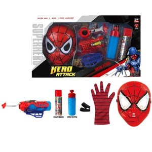 اسباب بازی ست ماسک، دستکش و تار پرتاب کن اسپایدرمن_مرد عنکبوتی_اسباب بازی تفنگ