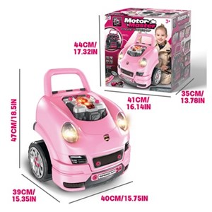 اسباب بازی ماشین ریموت دار موتور مستر Motor Master مدل کاپوت پورشه صورتی Kids Engine Toy_اسباب بازی ماشین