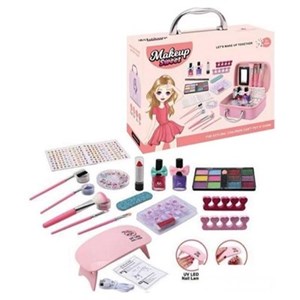  اسباب بازی ست کامل لوازم آرایشی 20 قطعه همراه با کیف_اسباب بازی اکسسوری و لوازم مدرسه
