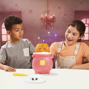 اسباب بازی مجیک میکسیز دیگ جادویی با عروسک پولیشی سورپرایزی با جادوی آتش مدل Magic Mixies - Magical Gem Surprise - Cauldron Fire Magic_اسباب بازی ربات