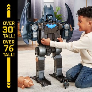 اسباب بازی ست جنگی 4 در 1 نگهبان 76 سانتی شهر گاتهام بتمن مدل DC Comics - Batman Gotham City Guardian Playset - 4 in 1 Transformation_اسباب بازی ربات