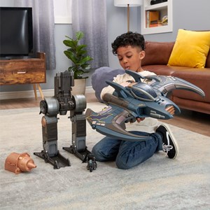 اسباب بازی ست جنگی 4 در 1 نگهبان 76 سانتی شهر گاتهام بتمن مدل DC Comics - Batman Gotham City Guardian Playset - 4 in 1 Transformation_اسباب بازی ربات