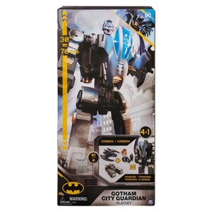 اسباب بازی ست جنگی 4 در 1 نگهبان 76 سانتی شهر گاتهام بتمن مدل DC Comics - Batman Gotham City Guardian Playset - 4 in 1 Transformation_اسباب بازی ربات
