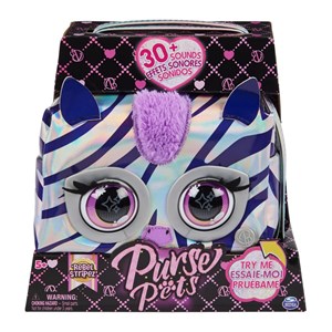 اسباب بازی کیف جادویی پرس پتس متالیک زبرا مدل Purse Pets - Rebel Stripez Interactive Purse Pet_اسباب بازی عروسک دخترانه