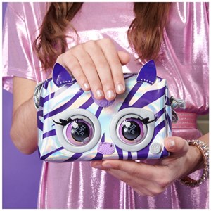 اسباب بازی کیف جادویی پرس پتس متالیک زبرا مدل Purse Pets - Rebel Stripez Interactive Purse Pet_اسباب بازی عروسک دخترانه