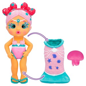 اسباب بازی عروسک دخترانه لیلا پری دریایی دم جادویی 23 سانتی مدل IMC Toys - Bloopies - Magic Tail Mermaids - Layla _اسباب بازی عروسک دخترانه